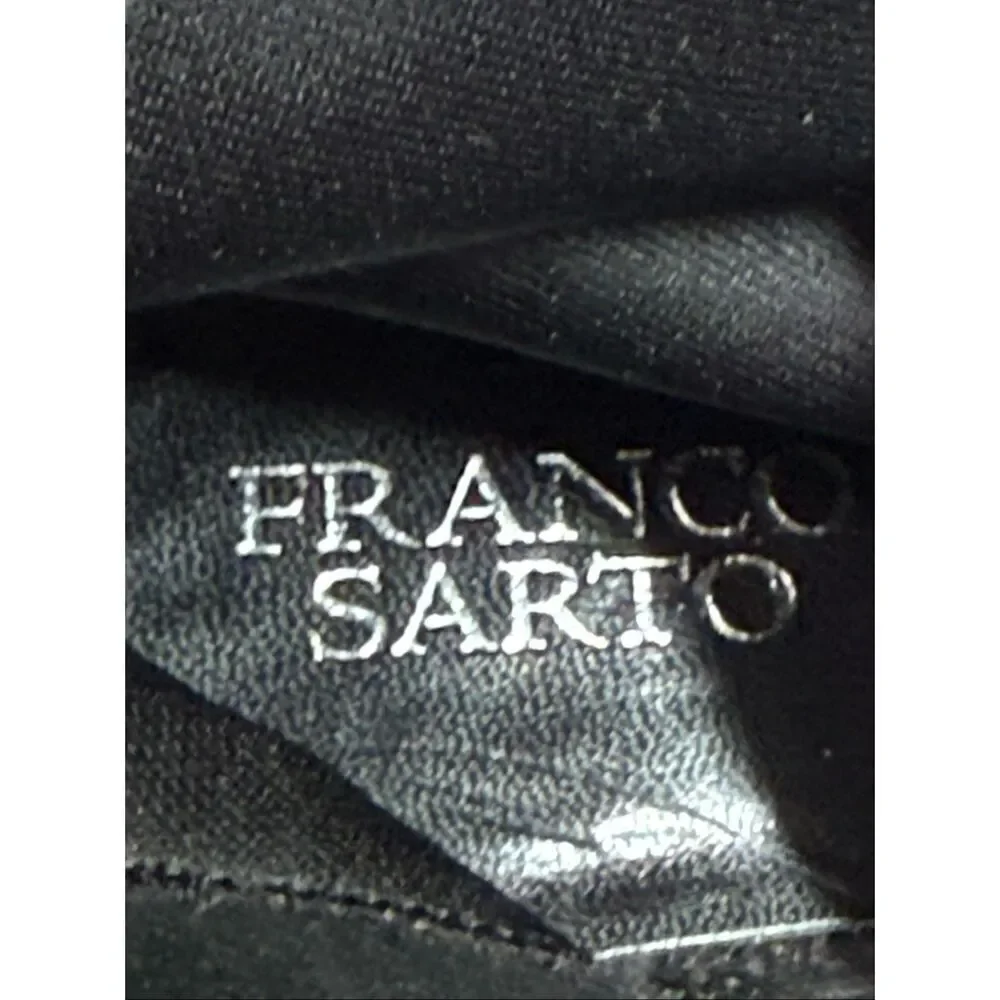 Franco Sarto Women’s black/black leather suede tall riding boot L Torch size 7.5